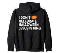 Jesus Is King Not Halloween Christian Faith Zip Hoodie