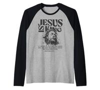 Jesus is King Philippians 2:9-11 Raglan Baseball Tee