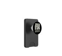 Jesus Is King Religious Verse Bible Quote Faith PopSockets PopWallet for MagSafe