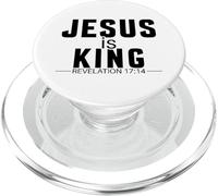 Jesus is King Revelation 17:14 Christian Faith Scripture PopSockets PopGrip for MagSafe