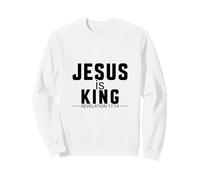 Jesus is King Revelation 17:14 Christian Faith Scripture Sweatshirt