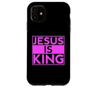 Jesus Is King Revelation 17:14 Scripture God Bible Prayer Case for iPhone 11