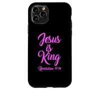 Jesus Is King Revelation 17:14 Scripture God Pink Bible Girl Case for iPhone 11 Pro