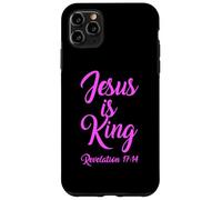 Jesus Is King Revelation 17:14 Scripture God Pink Bible Girl Case for iPhone 11 Pro Max