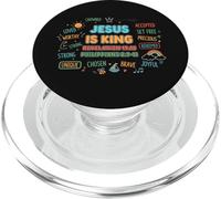 Jesus Is King Revelation 19:16 - Philippians 2:9-11 Bible PopSockets PopGrip for MagSafe