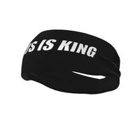 Jesus Is King Sports Sweat Headbands For Men Women Unisex Non Slip Wicking Hair Bands For Running Yoga