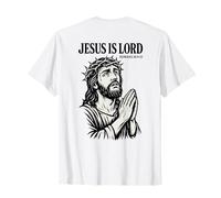 Jesus is Lord - Christ Face with Crown of Thorns T-Shirt