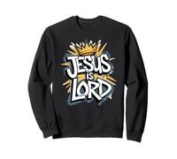 'Jesus Is Lord' Graffiti Graphic Sweatshirt