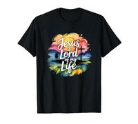 Jesus is Lord of My Life Value Graphic T-Shirt, Men, Black, M