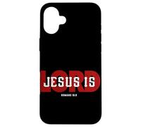 Jesus Is Lord Romans 10:9 Christian Faith Worship Scripture Case for iPhone 16 Plus