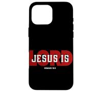 Jesus Is Lord Romans 10:9 Christian Faith Worship Scripture Case for iPhone 16 Pro Max