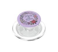 JESUS IS LOVE Christian with Wreath PopSockets PopGrip for MagSafe