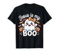 Jesus is My Boo Cute Ghost Halloween Design T-Shirt