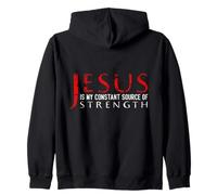 Jesus Is My Constant Source Of Strength Zip Hoodie