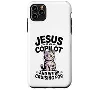 Jesus Is My Copilot We're Cruising For Cats Funny Biblical Case for iPhone 11 Pro Max