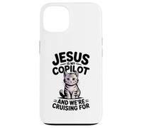 Jesus Is My Copilot We're Cruising For Cats Funny Biblical Case for iPhone 13