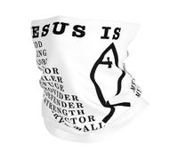 Jesus Is My Everything My God My Lord Christianty Black Unisex Snood Warm Snood Scarf Stretchy Snoods For Cycling Running Walking Outdoor