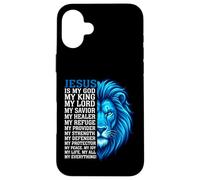 Jesus Is My God My King My Everything Lion Christian Case for iPhone 16 Plus