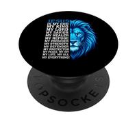Jesus Is My God My King My Everything Lion Christian PopSockets Adhesive PopGrip