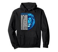 Jesus Is My God My King My Everything Lion Christian Pullover Hoodie