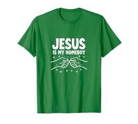 Jesus is My Homeboy Christian Men Faith Fist Bump T-Shirt, Men, Kelly Green, 3XL