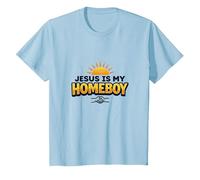 Jesus is My Homeboy Inspirational Christian Graphic, Jesus T-Shirt, Kids, Baby Blue, 2 Years