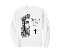 Jesus is My Hope Faith God Savior Christian Sweatshirt