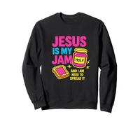 Jesus Is My Jam and I'm Here To Spread Bible Verse Christian Sweatshirt