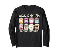 Jesus Is My Jam And Im Here To Spread Christian Bible Verse Long Sleeve T-Shirt