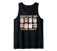 Jesus Is My Jam And Im Here To Spread Christian Bible Verse Tank Top