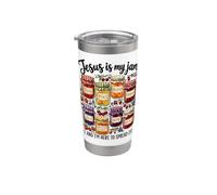 Jesus is My Jam and I'm Here to Spread It Christian Bible Stainless Steel Insulated Tumbler