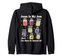 Jesus Is My Jam And I'm Here To Spread It Christian Bible Zip Hoodie