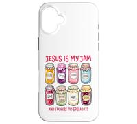 Jesus Is My Jam And I'm Here To Spread It Christian Case for iPhone 16 Plus