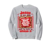 Jesus Is My Jam and I'm Here To Spread It Christian Funny Sweatshirt