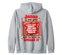 Jesus Is My Jam and I'm Here To Spread It Christian Funny Zip Hoodie