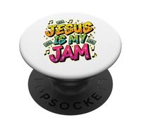 Jesus Is My Jam And I'm Here To Spread It Christian PopSockets Adhesive PopGrip