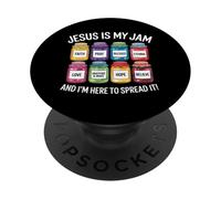 Jesus Is My Jam and I'm Here To Spread It Christian PopSockets Adhesive PopGrip