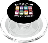 Jesus Is My Jam and I'm Here To Spread It Christian PopSockets PopGrip for MagSafe