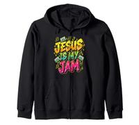 Jesus Is My Jam And I'm Here To Spread It Christian Zip Hoodie