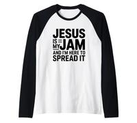 Jesus is My Jam and I'm Here to Spread It Raglan Baseball Tee