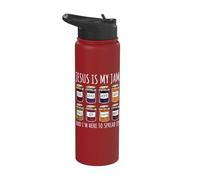 Jesus is My Jam and I'm Here to Spread It Stainless Steel Insulated Water Bottle