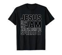 Jesus is My Jam and I'm Here to Spread It Value Graphic T-Shirt, Men, Black, M