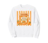 Jesus is My Jam Christian Apricot Fruit Cottagecore Faith Sweatshirt