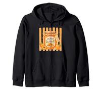 Jesus is My Jam Christian Apricot Fruit Cottagecore Faith Zip Hoodie