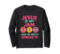 Jesus is My Jam Donut Faith Pray Love Hope Shirt Long Sleeve T-Shirt
