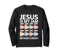 Jesus is My Jam Grace Hope Faith Peace Joy Long Sleeve T-Shirt