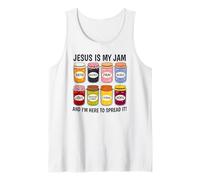 Jesus is My Jam I'm Here to Spread It - Cute Christian Faith Tank Top