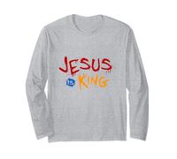 Jesus is My King - Bible True Story of Christ God Long Sleeve T-Shirt