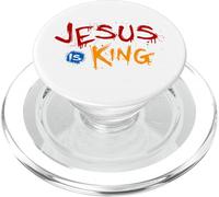 Jesus is my King - Bible True Story of Christ God PopSockets PopGrip for MagSafe
