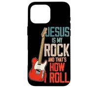 Jesus Is My Rock And That Is How I Roll Christian Case for iPhone 16 Pro Max
